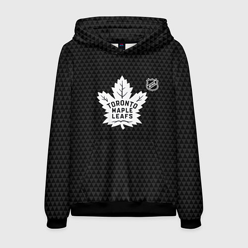 Мужская толстовка Торонто Мейпл Лифс - черные треугольники / 3D-Черный – фото 1