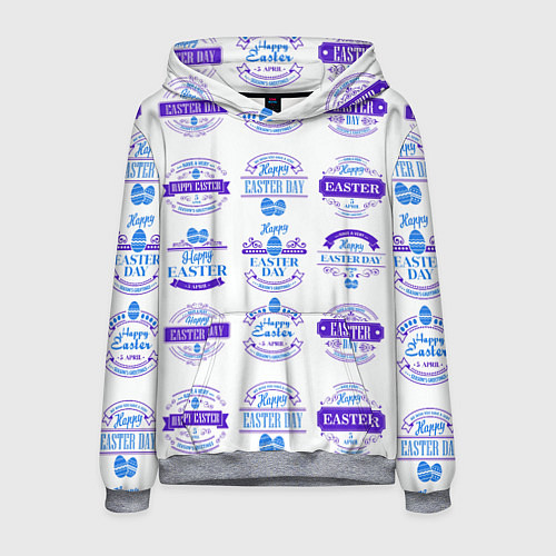 Мужская толстовка Easter holidays / 3D-Меланж – фото 1