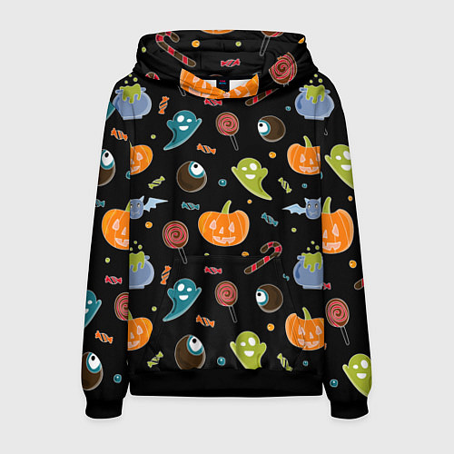 Мужская толстовка Halloween black / 3D-Черный – фото 1