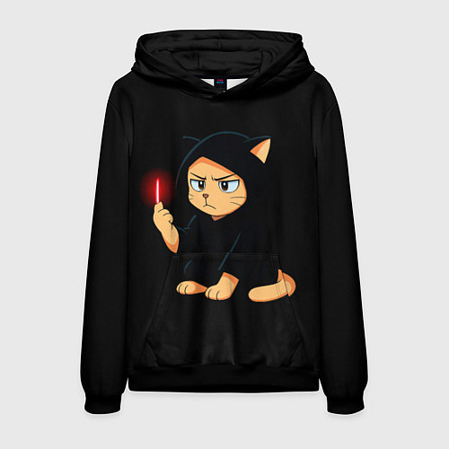 Мужская толстовка Котик ситх / 3D-Черный – фото 1