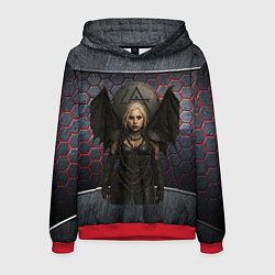 Толстовка-худи мужская Леди Гага в стиле вампирши, цвет: 3D-красный