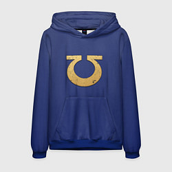 Толстовка-худи мужская Ультрамарины, цвет: 3D-синий