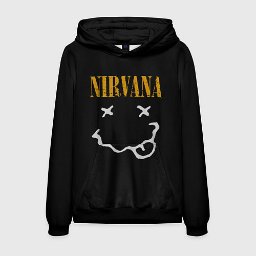 Мужская толстовка Nirvana rock music / 3D-Черный – фото 1