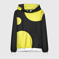 Толстовка-худи мужская Лава лампа макро баланс абстракция, цвет: 3D-белый