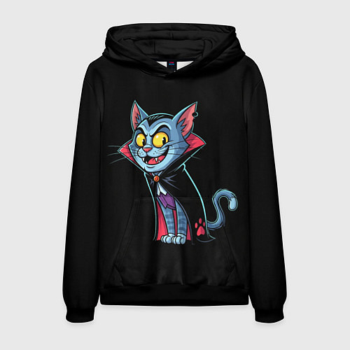 Мужская толстовка Котодракула / 3D-Черный – фото 1