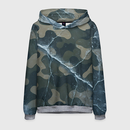 Мужская толстовка Ледяной камуфляж / 3D-Меланж – фото 1