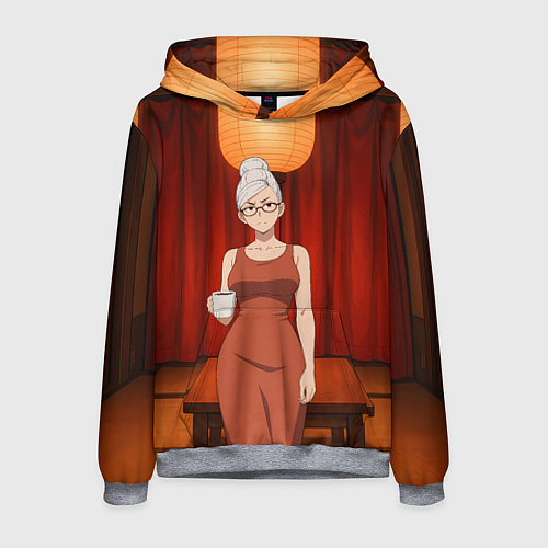 Мужская толстовка Dandadan Seiko в красном платье / 3D-Меланж – фото 1