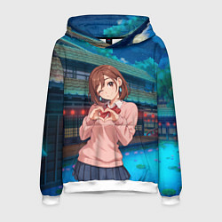 Толстовка-худи мужская Милашка Сиратори Айра Дандадан, цвет: 3D-белый