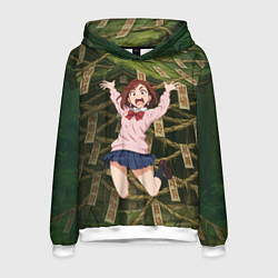Толстовка-худи мужская Сиратори Айра испуганная в полете, цвет: 3D-белый