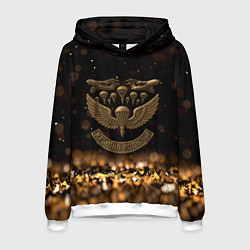 Толстовка-худи мужская Крылья Родины ВДВ, цвет: 3D-белый