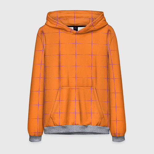Мужская толстовка Color orange stripe / 3D-Меланж – фото 1