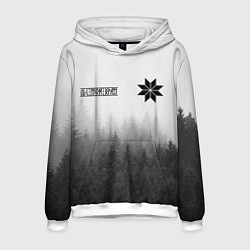Толстовка-худи мужская Лес - это мой храм, цвет: 3D-белый