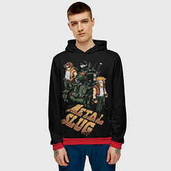 Толстовка-худи мужская Metal slug - tank, цвет: 3D-красный — фото 2