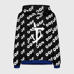 Толстовка-худи мужская Doom off black, цвет: 3D-синий