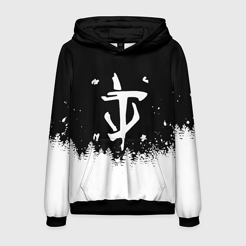 Мужская толстовка Doom winter wild / 3D-Черный – фото 1