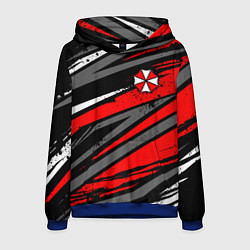 Толстовка-худи мужская Umbrella - red lines, цвет: 3D-синий