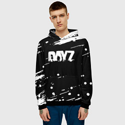 Толстовка-худи мужская Dayz брызги красок, цвет: 3D-черный — фото 2