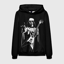 Толстовка-худи мужская Дарт Вейдер рокер, цвет: 3D-черный