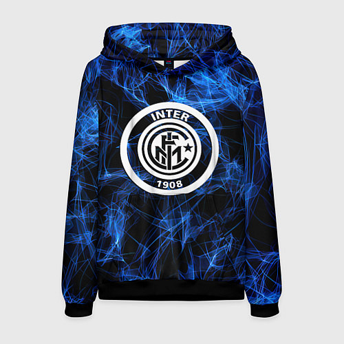 Мужская толстовка Inter smoke neon / 3D-Черный – фото 1