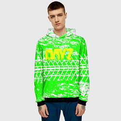 Толстовка-худи мужская Dayz кислотные шипы, цвет: 3D-черный — фото 2