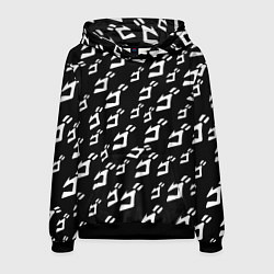 Толстовка-худи мужская JoJo pattern, цвет: 3D-черный