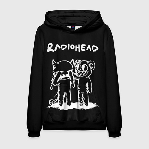Мужская толстовка Radiohead bear and minotaur / 3D-Черный – фото 1