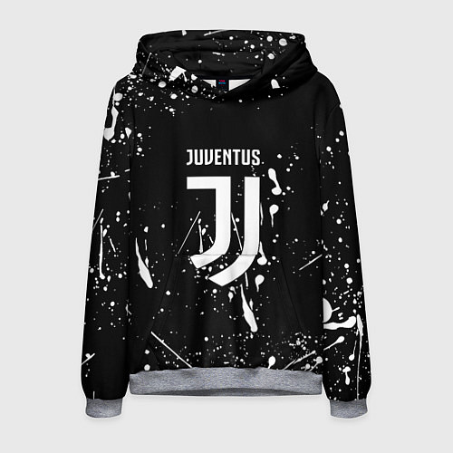 Мужская толстовка Juventus брызги красок текстура / 3D-Меланж – фото 1