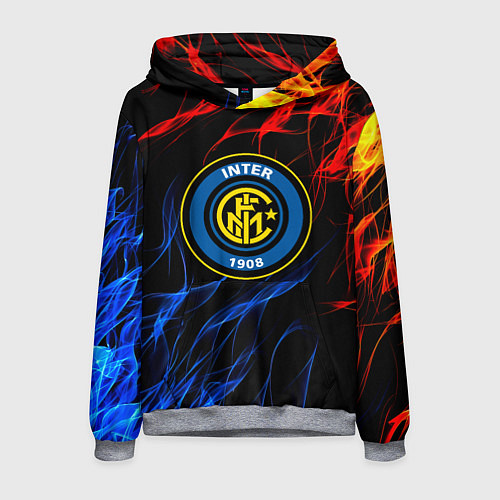 Мужская толстовка Интер битва огней / 3D-Меланж – фото 1