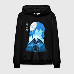 Толстовка-худи мужская Мое перерождение в слизь, цвет: 3D-черный