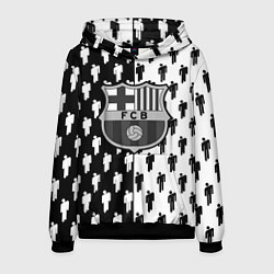 Толстовка-худи мужская Barcelona спортивный паттерн, цвет: 3D-черный