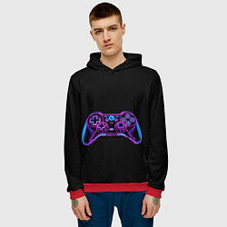 Толстовка-худи мужская Gamepad, цвет: 3D-красный — фото 2