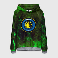 Толстовка-худи мужская Интер кислотный огонь, цвет: 3D-меланж