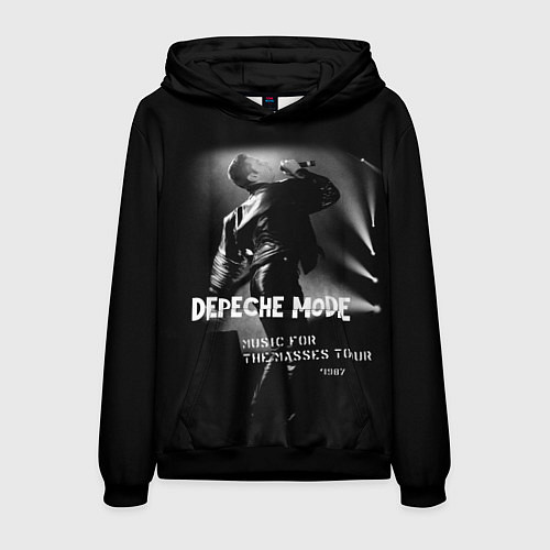 Мужская толстовка Depeche Mode - Music for the Masses tour / 3D-Черный – фото 1