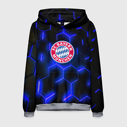 Толстовка-худи мужская FC Bayern Mnchen соты, цвет: 3D-меланж