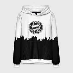 Толстовка-худи мужская Bayern Mnchen пиксели, цвет: 3D-белый