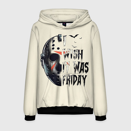 Мужская толстовка Пятница 13 Вурхиз / 3D-Черный – фото 1