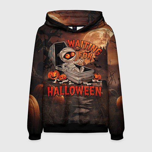 Мужская толстовка Мумия в ожидании / 3D-Черный – фото 1