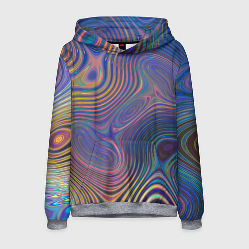 Мужская толстовка Абстрактная рябь / 3D-Меланж – фото 1