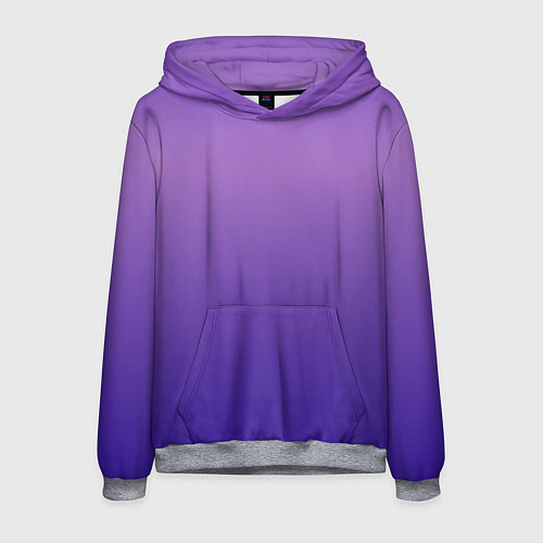 Мужская толстовка The color is purple / 3D-Меланж – фото 1