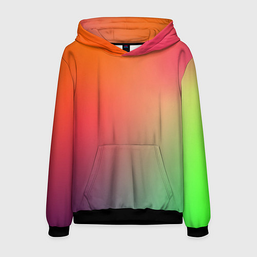 Мужская толстовка Color multicolored / 3D-Черный – фото 1