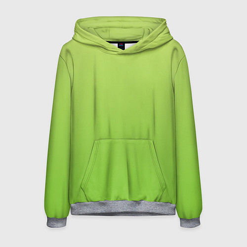 Мужская толстовка Color lime green / 3D-Меланж – фото 1