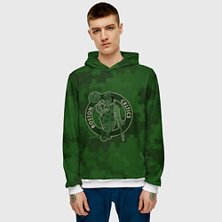 Толстовка-худи мужская NBA Celtics camo, цвет: 3D-белый — фото 2