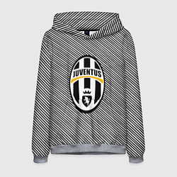 Толстовка-худи мужская Ювентус спорт линии, цвет: 3D-меланж