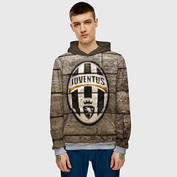 Толстовка-худи мужская Juventus, цвет: 3D-меланж — фото 2