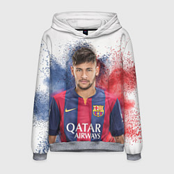 Толстовка-худи мужская Neymar FCB, цвет: 3D-меланж