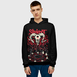 Толстовка-худи мужская Slipknot цвета 3D-черный — фото 2