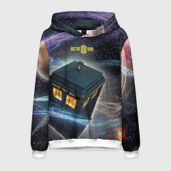 Толстовка-худи мужская Police Box, цвет: 3D-белый