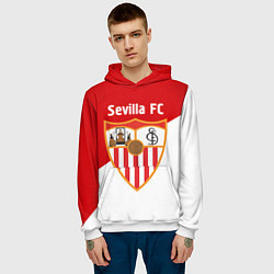 Толстовка-худи мужская Sevilla FC, цвет: 3D-белый — фото 2