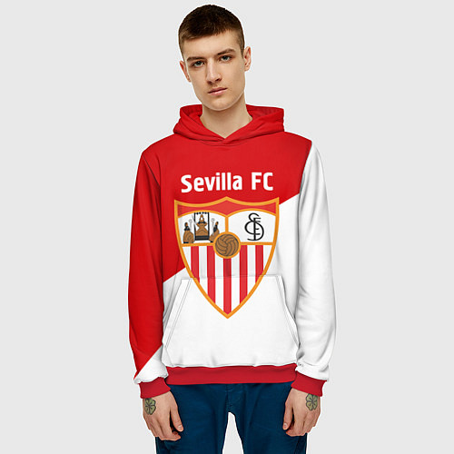 Мужская толстовка Sevilla FC / 3D-Красный – фото 3