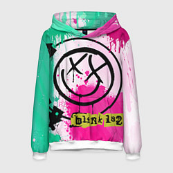 Толстовка-худи мужская Blink-182: Purple Smile, цвет: 3D-белый